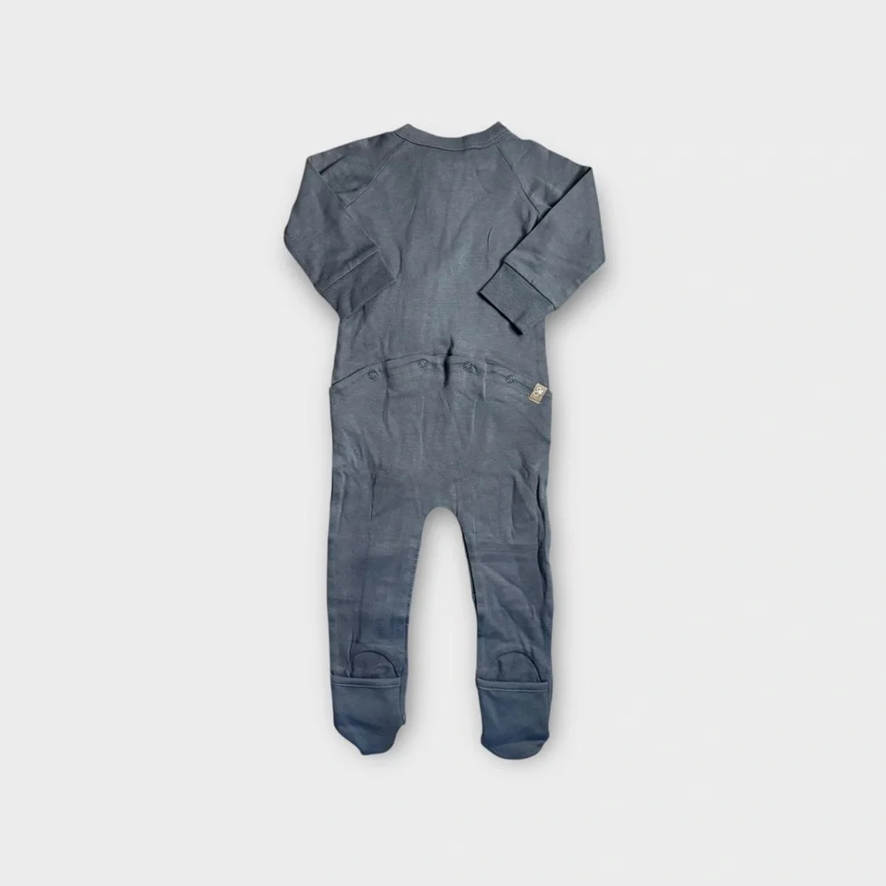 Goumi Kids Grow With You Zipper Loose Fit Midnight Bamboo Jumpsuit
